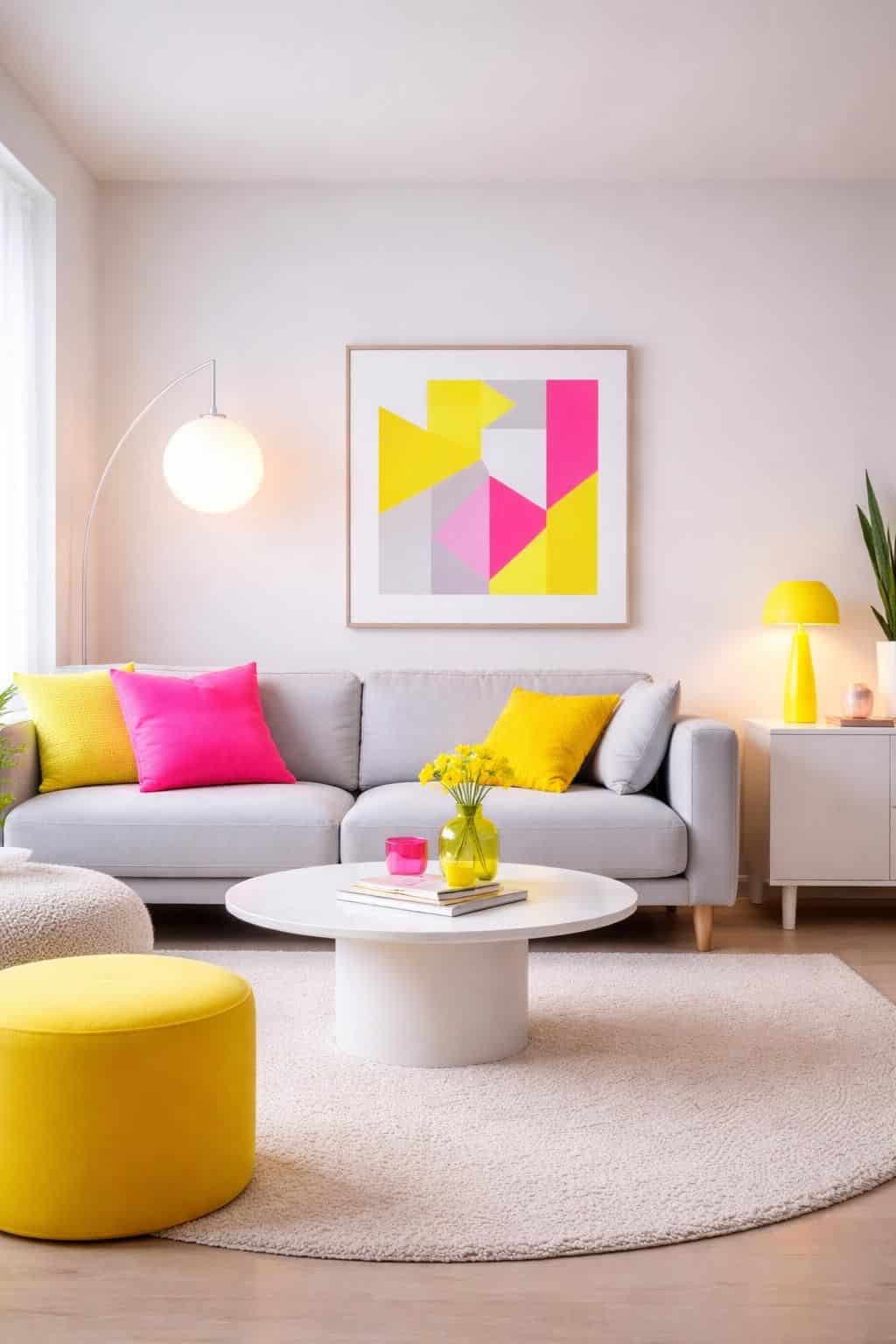 d&eacute;couvrez comment int&eacute;grer un coussin fluo pour apporter des touches de couleurs pop et dynamiser votre d&eacute;coration int&eacute;rieure avec style et modernit&eacute;.