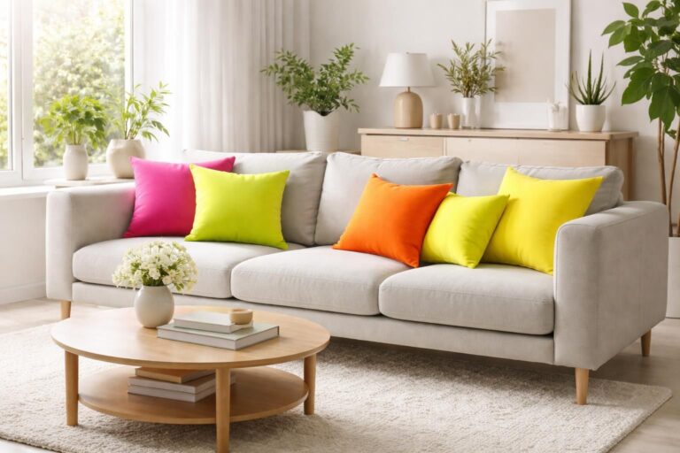 découvrez comment intégrer un coussin fluo pour apporter une touche de couleurs pop dynamique à votre décoration intérieure et créer une ambiance moderne et lumineuse.
