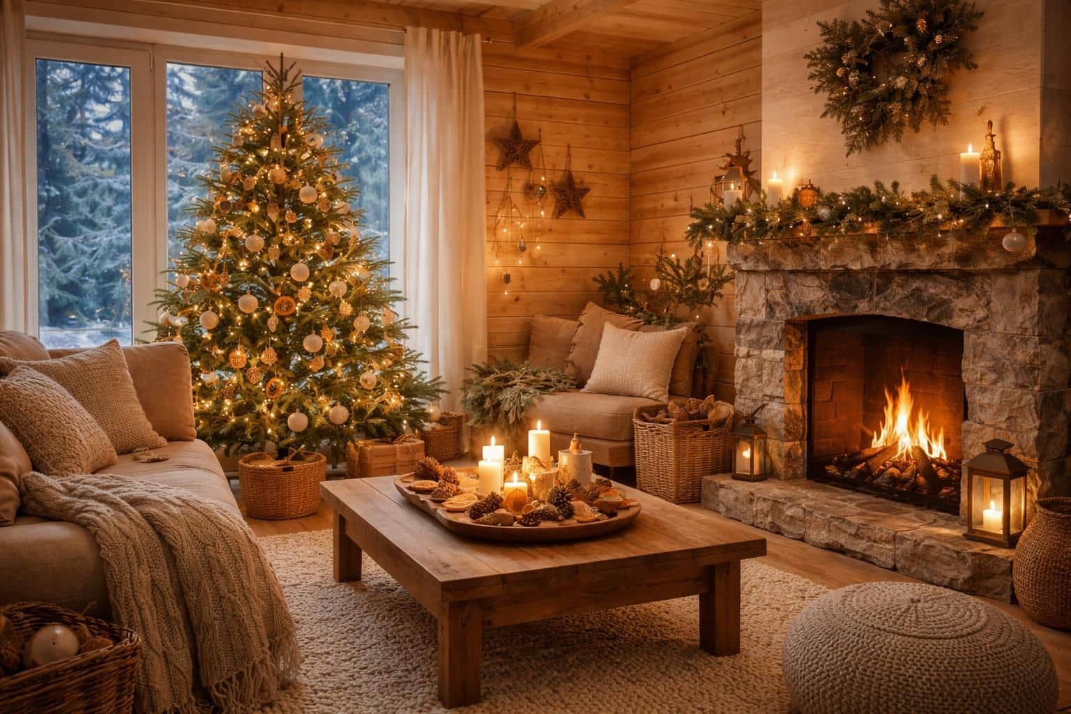 d&eacute;couvrez des id&eacute;es de d&eacute;coration de no&euml;l inspir&eacute;es du style scandinave pour cr&eacute;er une ambiance chaleureuse et &eacute;l&eacute;gante chez vous pendant les f&ecirc;tes.