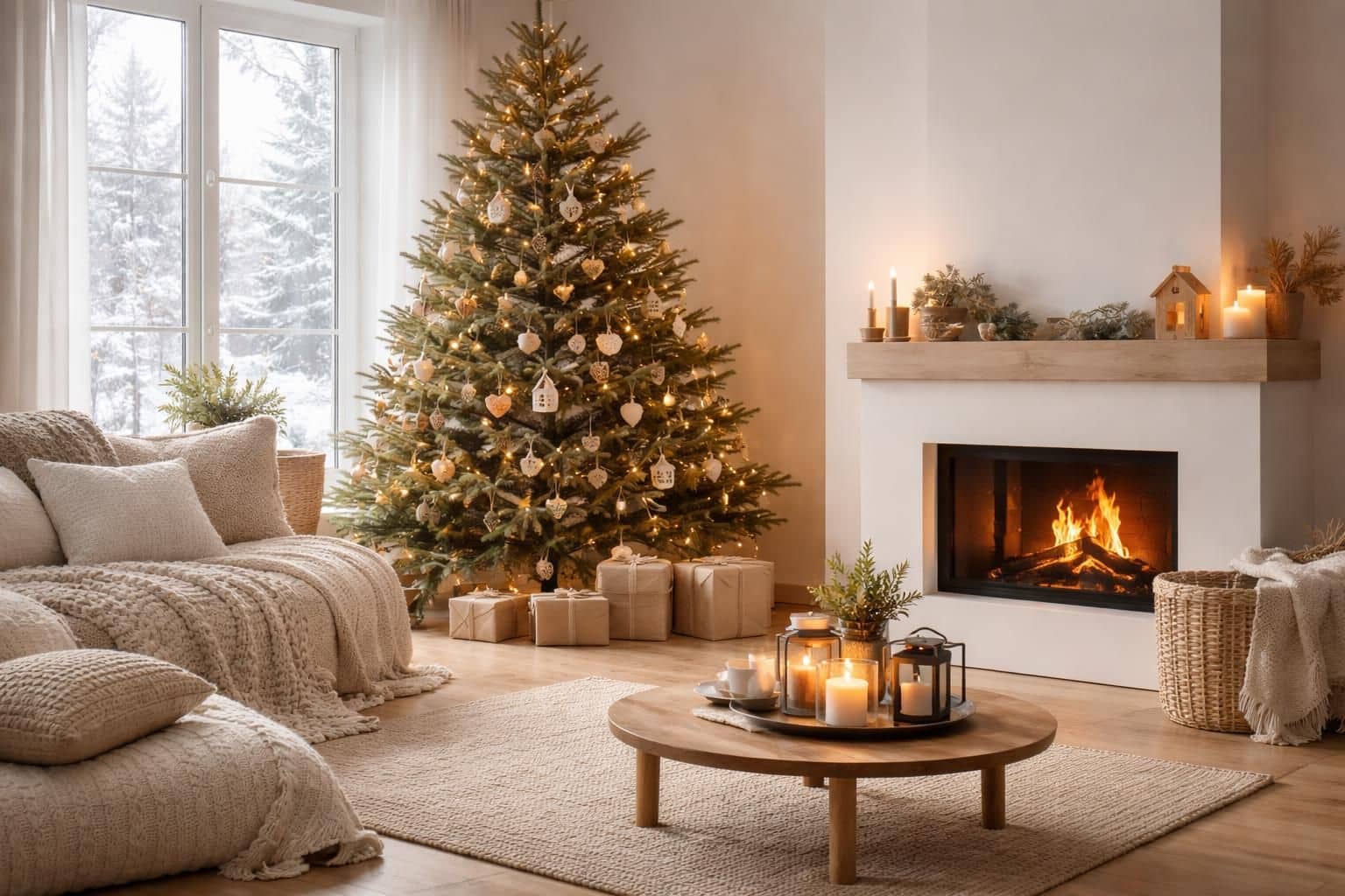 d&eacute;couvrez des id&eacute;es de d&eacute;coration de no&euml;l inspir&eacute;es du style scandinave pour cr&eacute;er une ambiance chaleureuse et &eacute;l&eacute;gante chez vous pendant les f&ecirc;tes.