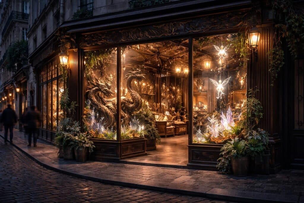 découvrez dragons & féerie, la boutique parisienne unique où design contemporain et univers imaginaire se rencontrent pour vous offrir des créations enchanteuses.