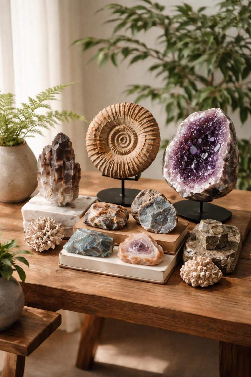 d&eacute;couvrez comment int&eacute;grer fossiles et min&eacute;raux dans votre d&eacute;coration int&eacute;rieure pour apporter une touche naturelle et originale. une tendance surprenante qui s&eacute;duit de plus en plus.