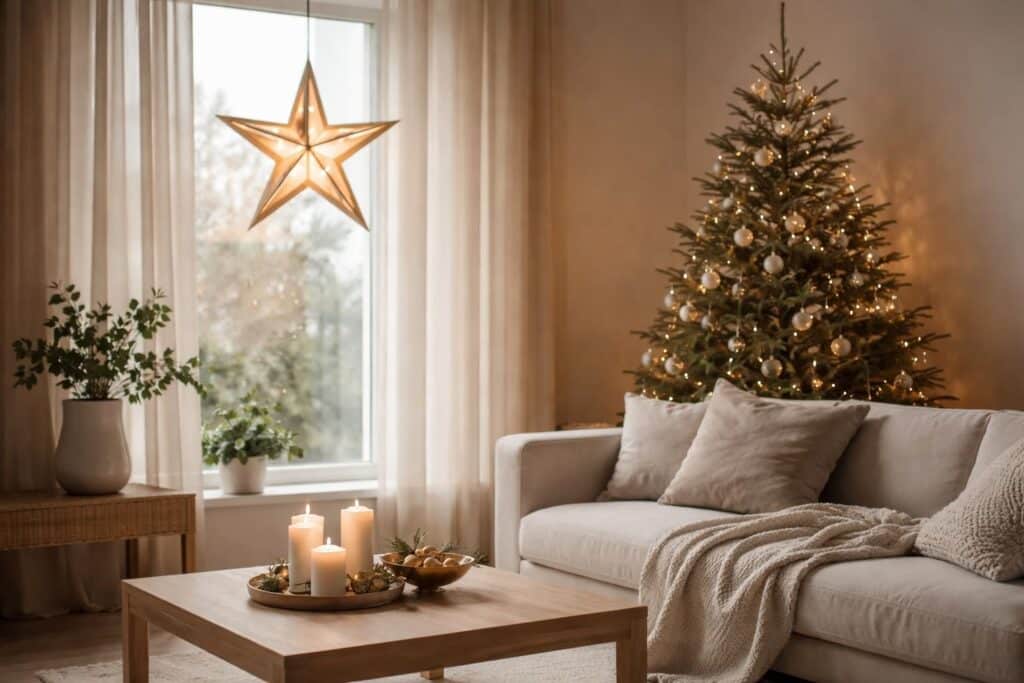 découvrez comment intégrer une étoile lumineuse dans votre décoration de noël de manière élégante et moderne, sans tomber dans le kitsch. astuces et idées originales pour un intérieur chaleureux et raffiné.