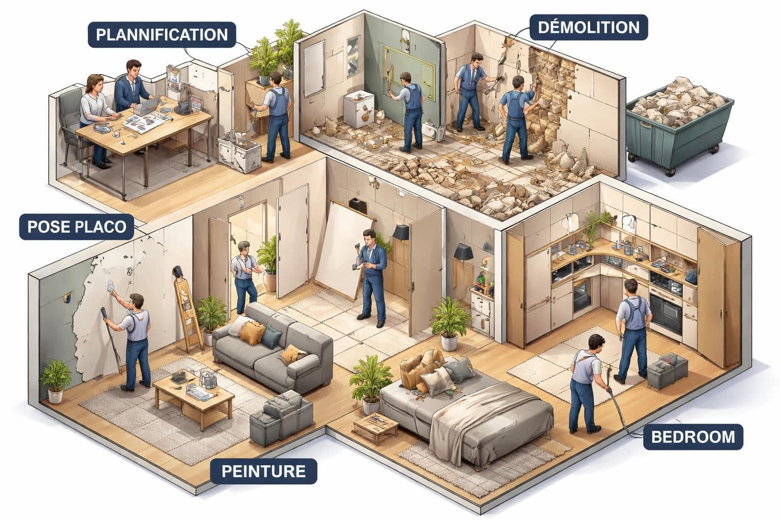 d&eacute;couvrez comment assurer une coh&eacute;rence globale lors de travaux progressifs gr&acirc;ce &agrave; des strat&eacute;gies efficaces et une planification rigoureuse.