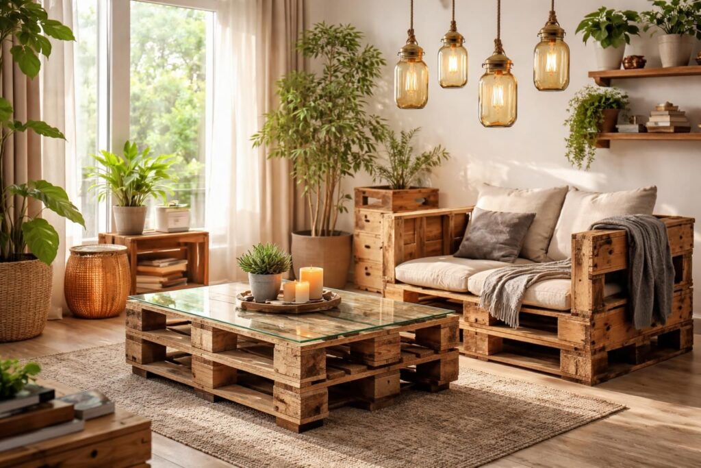 découvrez des idées créatives d'upcycling déco pour transformer des objets du quotidien en mobilier design unique et écologique.