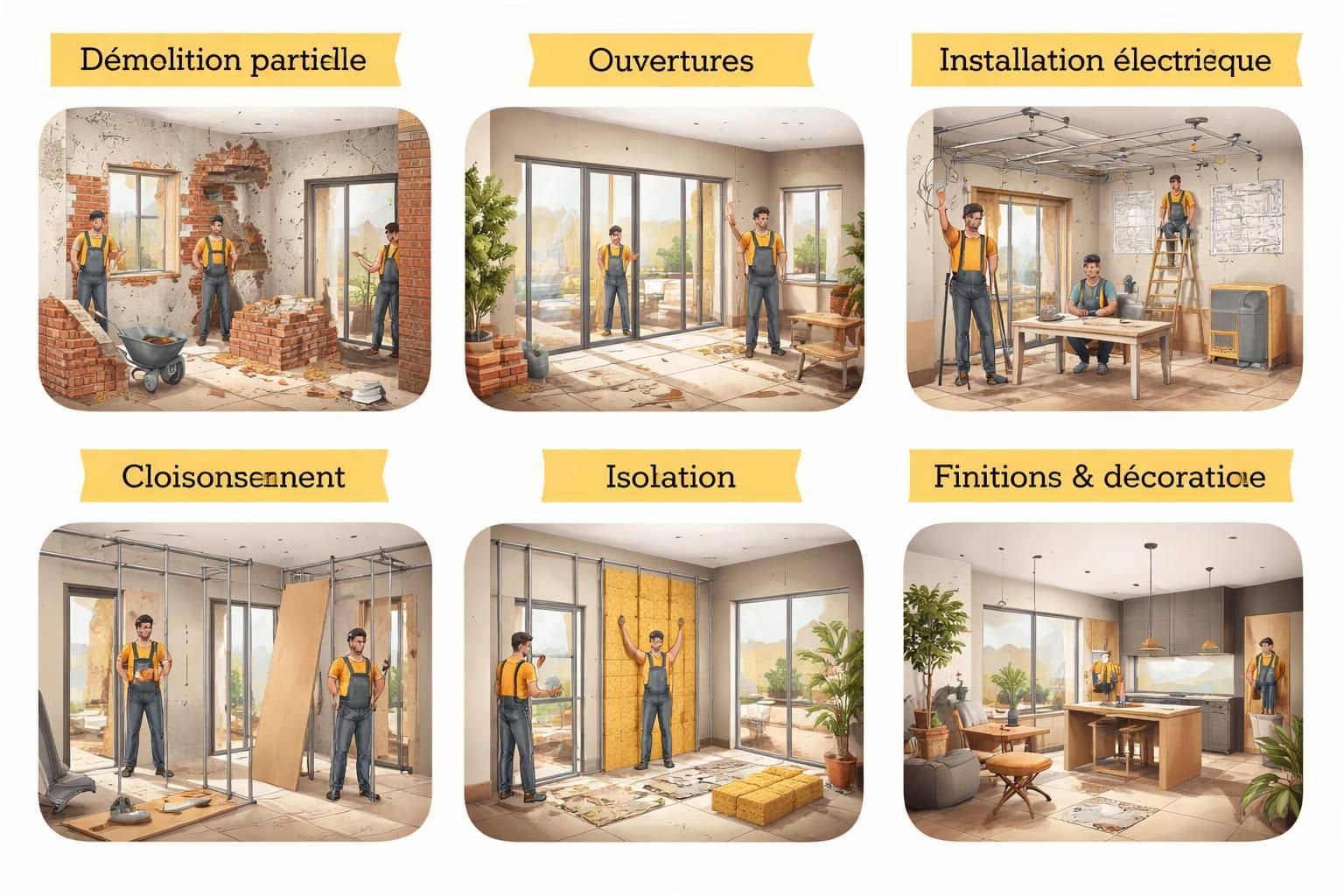 d&eacute;couvrez dans quel ordre intervenir pour vos travaux et votre d&eacute;coration afin d'optimiser vos projets et &eacute;viter les erreurs.